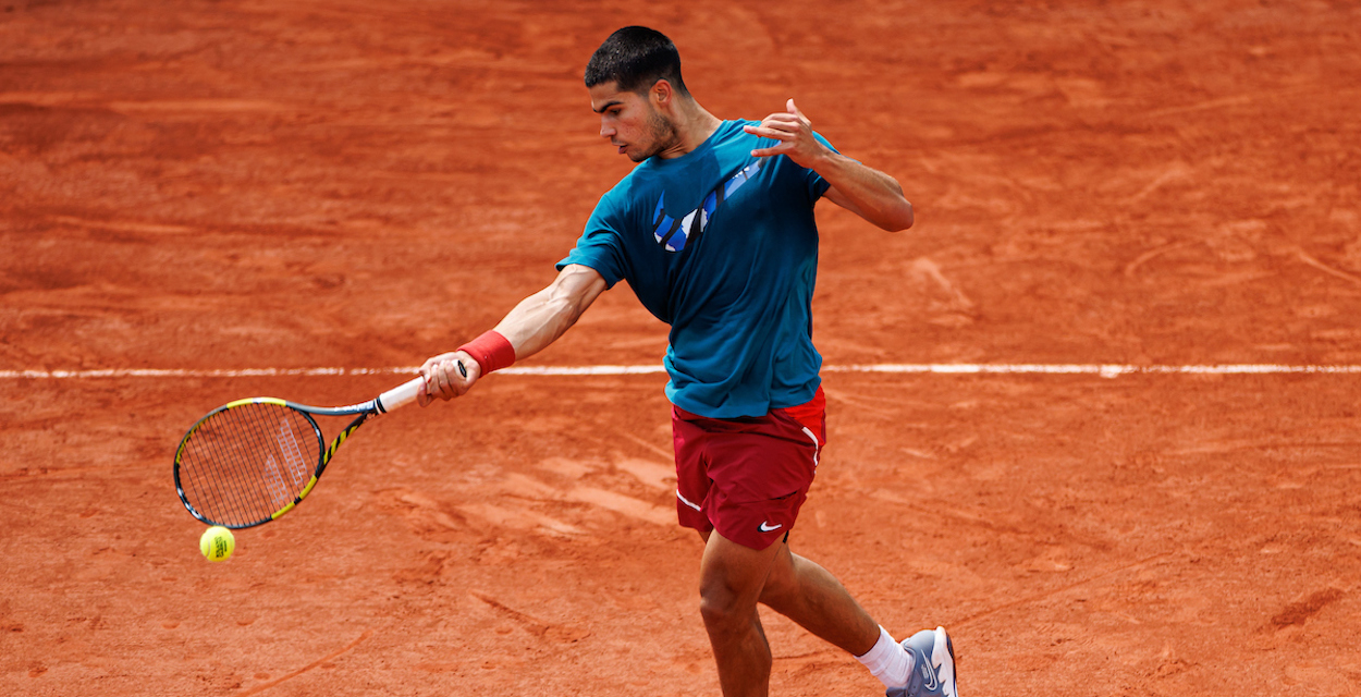 Tennis Player Carlos Alcaraz Presented with No. 1 Trophy, Making