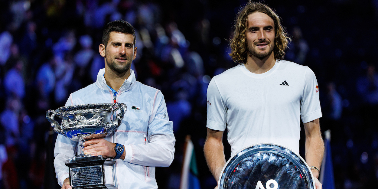 Novak Djokovic and Stefanos Tsitsipas - Australian Open 2023