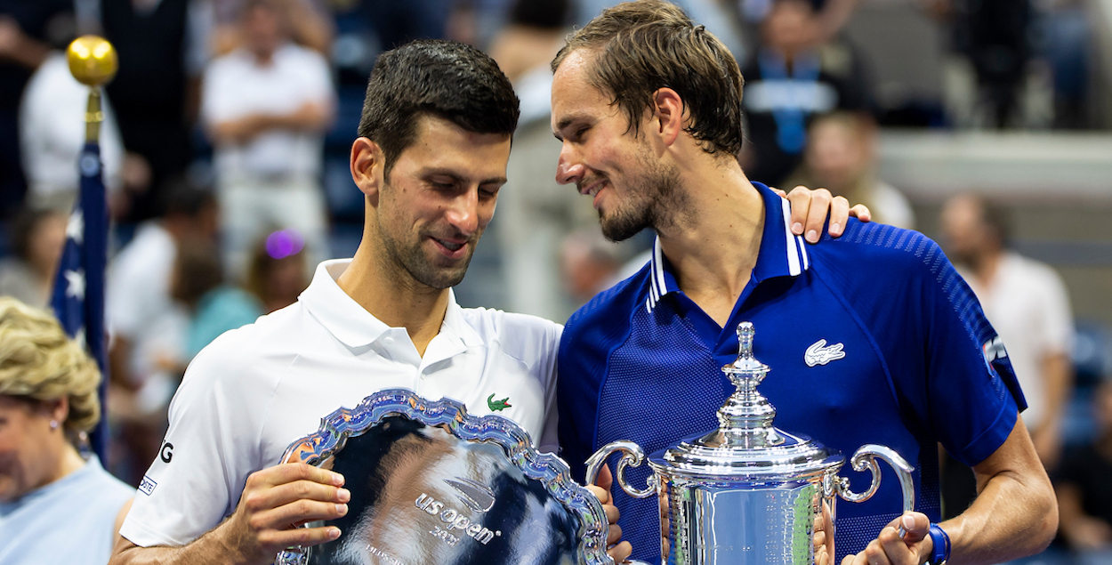 Daniil Medvedev and Novak Djokovic - US Open 2021