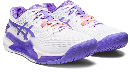 Gel-Resolution 9 Clay Court Shoe Women - White, Lilac