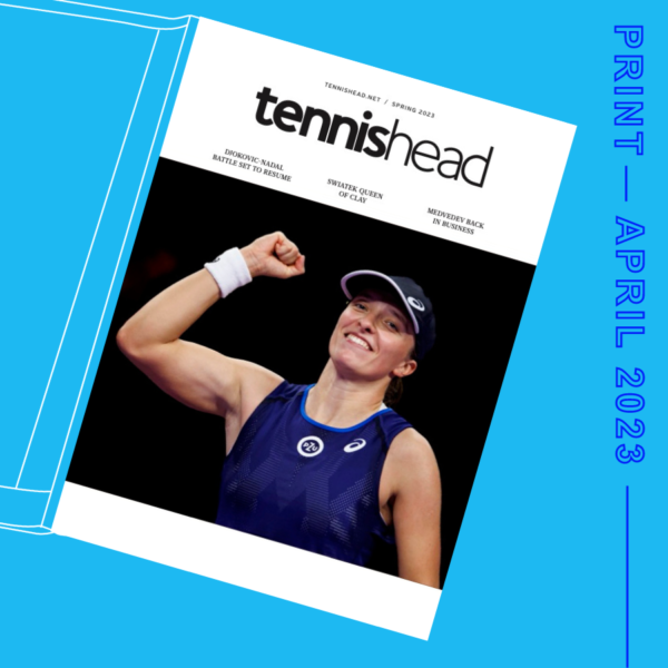 Tennishead magazine April 2023 cover