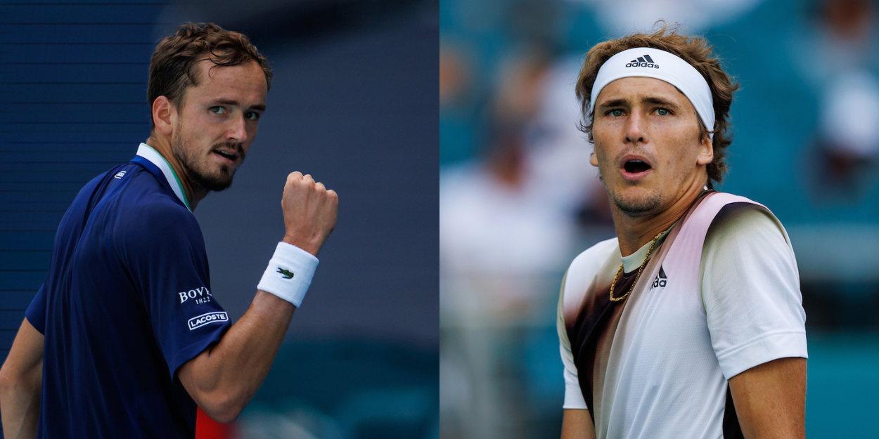 Daniil Medvedev and Alexander Zverev - Miami Open