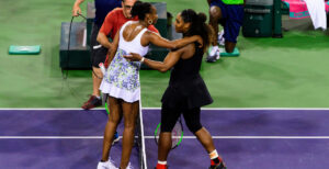 Serena Williams and Venus Williams - Indian Wells 2018