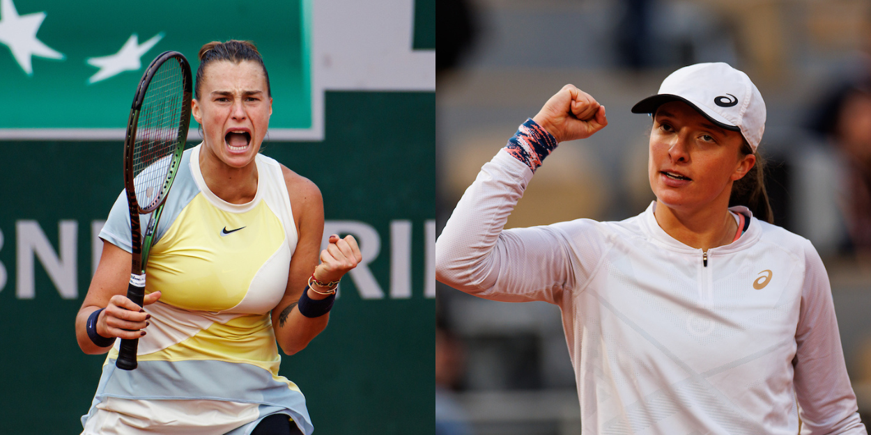 Iga Swiatek and Aryna Sabalenka - Roland Garros 2022