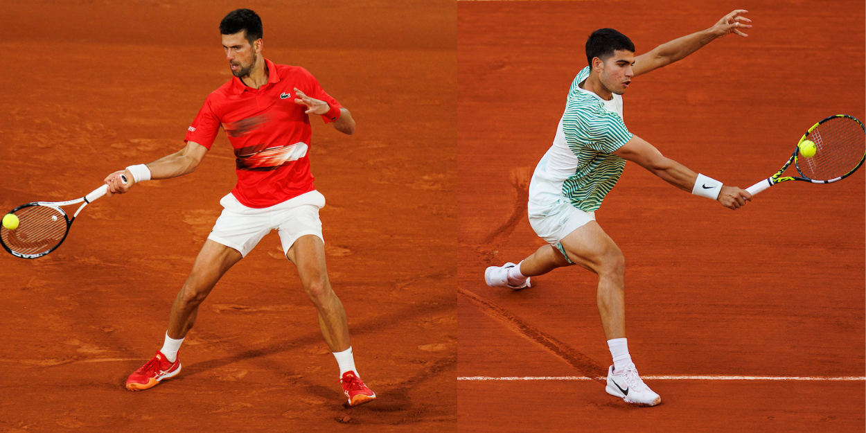 Novak Djokovic - Roland Garros 2022 and Carlos Alcaraz - Roland Garros 2023