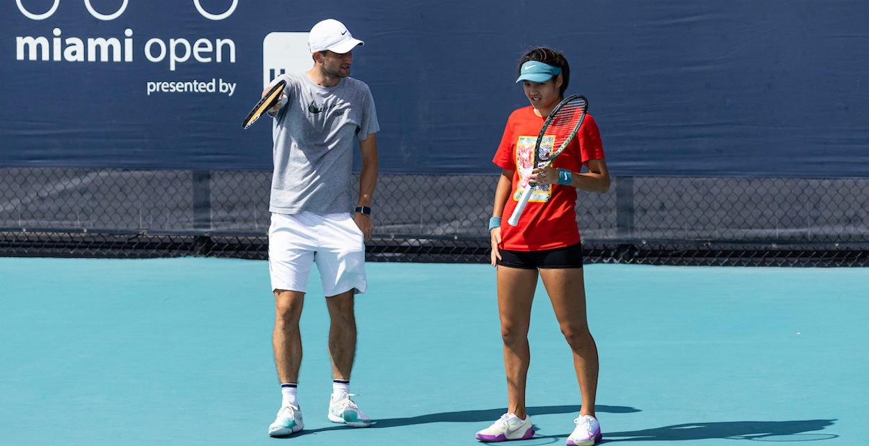 Emma Raducanu and Sebastian Sachs - Miami Open 2023
