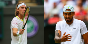 Nick Kyrgios and Stefanos Tsitsipas - Wimbledon 2022