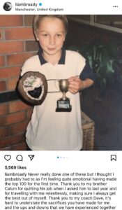 Liam Broady - Instagram post 2023