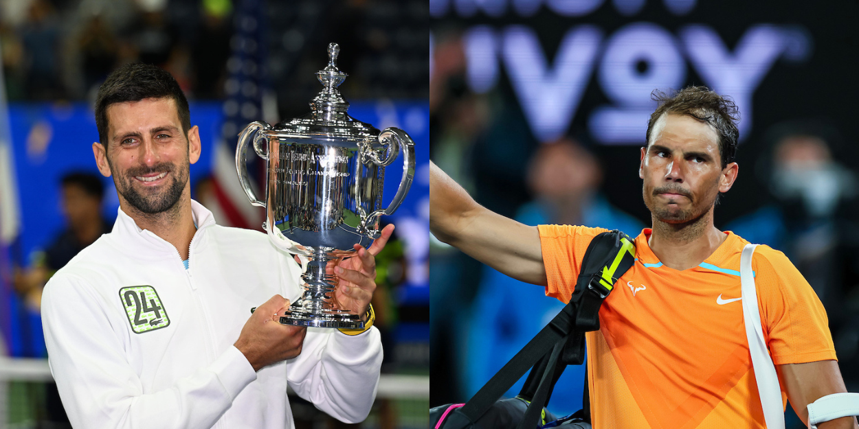 Novak Djokovic - US Open 2023 and Rafael Nadal - Australian Open 2023