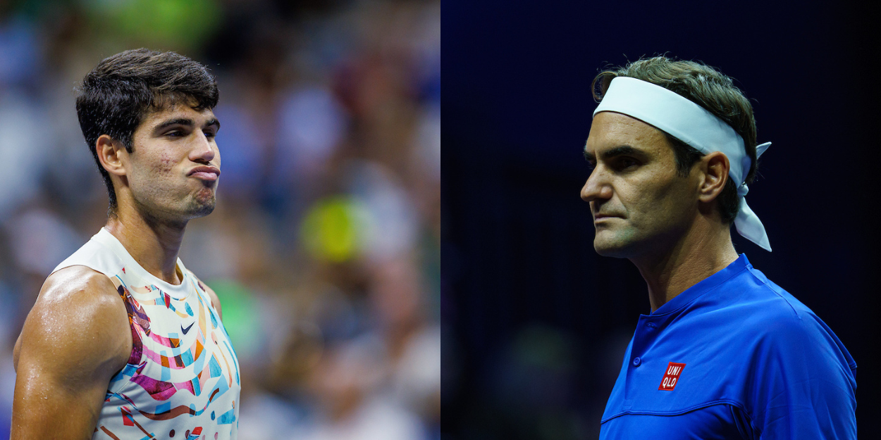 Carlos Alcaraz - US Open 2023 and Roger Federer - Laver Cup 2022