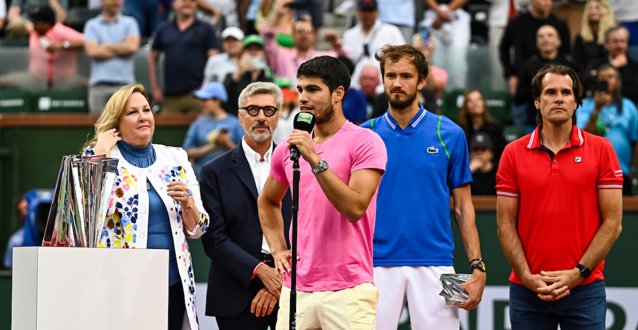 Carlos Alcaraz and Daniil Medvedev - Indian Wells 2023