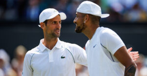 Novak Djokovic and Nick Kyrgios - Wimbledon 2022