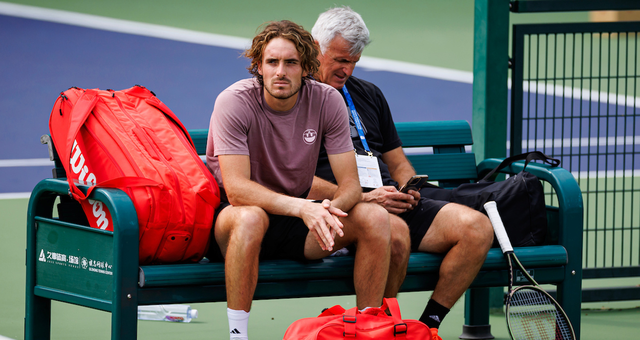 Stefanos and Apostolos Tsitsipas - Shanghai Masters 2023