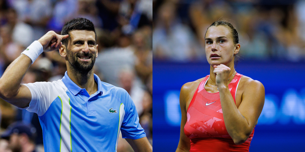 Novak Djokovic and Aryna Sabalenka - US Open 2023