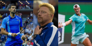 Novak Djokovic - US Open 2023, Boris Becker - US Open 2015, Holger Rune - Shanghai Masters 2023