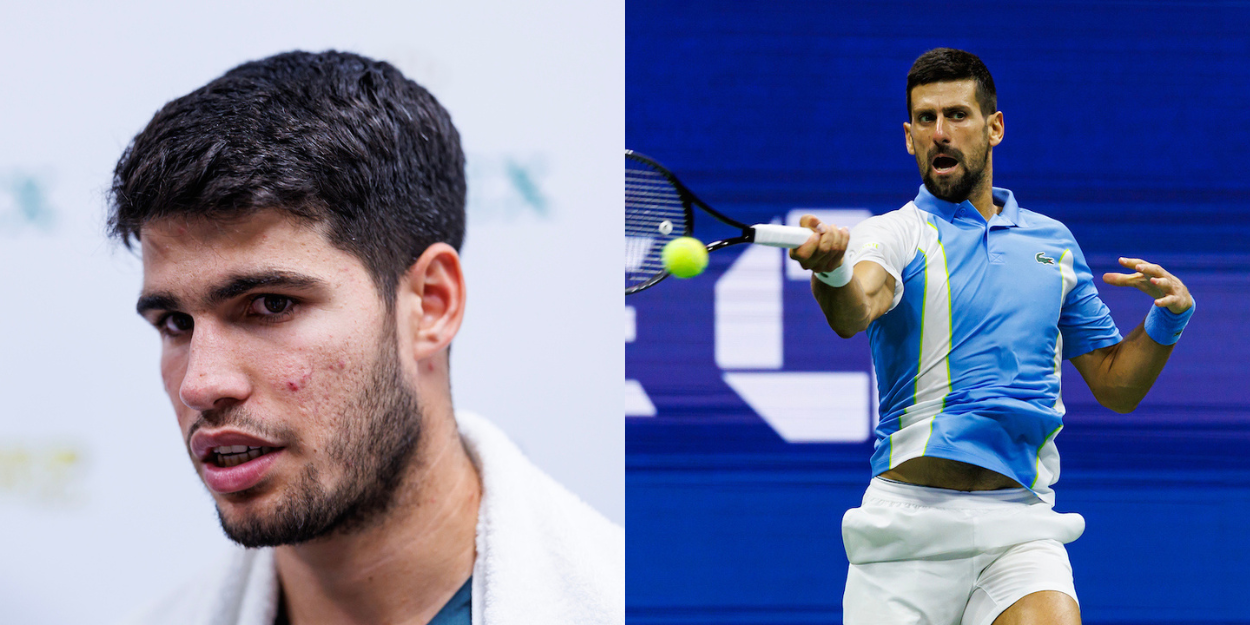 Novak Djokovic - US Open 2023 and Carlos Alcaraz - Shanghai Masters 2023