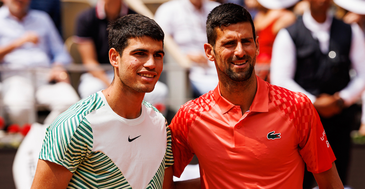 Carlos Alcaraz and Novak Djokovic - Roland Garros 2023