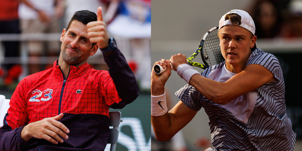 Novak Djokovic and Holger Rune - Roland Garros 2023