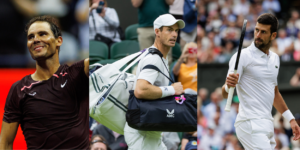 Rafael Nadal - US Open 2022, Andy Murray and Novak Djokovic - Wimbledon 2023