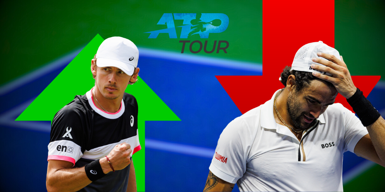 ATP Rankings (08/01/24) - Alex de Minaur Queens 2023, Matteo Berrettini US Open 2022