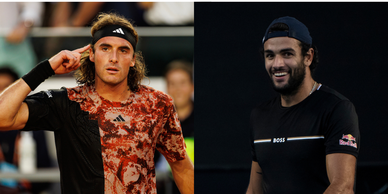 Stefanos Tsitsipas - Roland Garros 2023 and Matteo Berrettini - Australian Open 2022