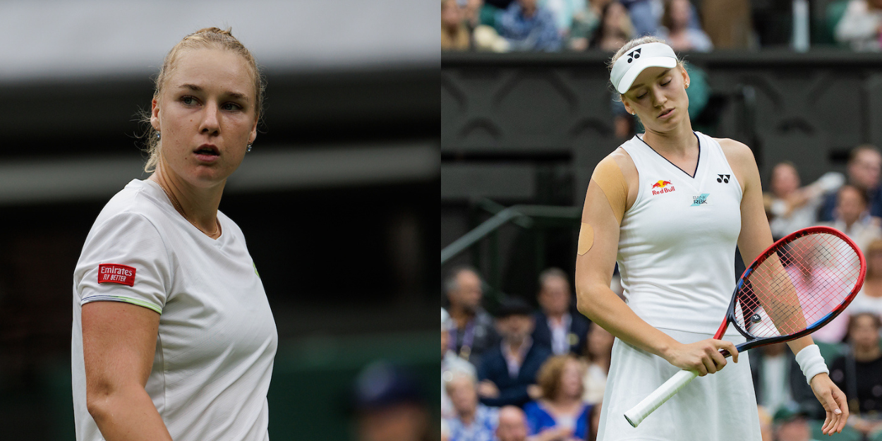 Elena Rybakina and Anna Blinkova - Wimbledon 2023