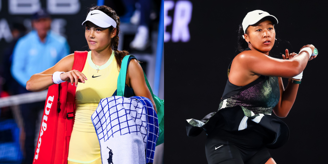 Emma Raducanu and Naomi Osaka - Australian Open 2024