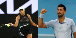 Naomi Osaka and Novak Djokovic - Australian Open 2024