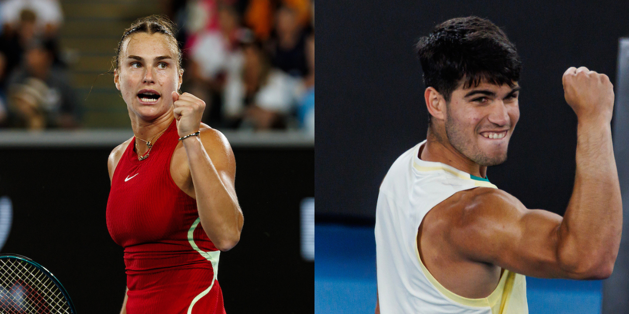 Aryna Sabalenka and Carlos Alcaraz - Australian Open 2024