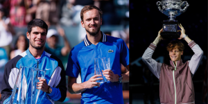 Carlos Alcaraz and Daniil Medvedev - Indian Wells 2024, Jannik Sinner - Australian Open 2024