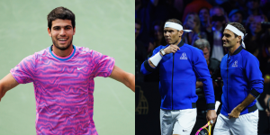 Carlos Alcaraz - Indian Wells 2024, Rafael Nadal and Roger Federer - Laver Cup 2022