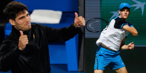 Carlos Alcaraz - Australian Open 2024 and Jannik Sinner - Indian Wells 2024