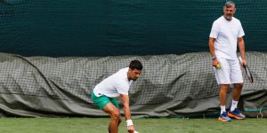 Novak Djokovic and Goran Ivanisevic - Wimbledon 2023