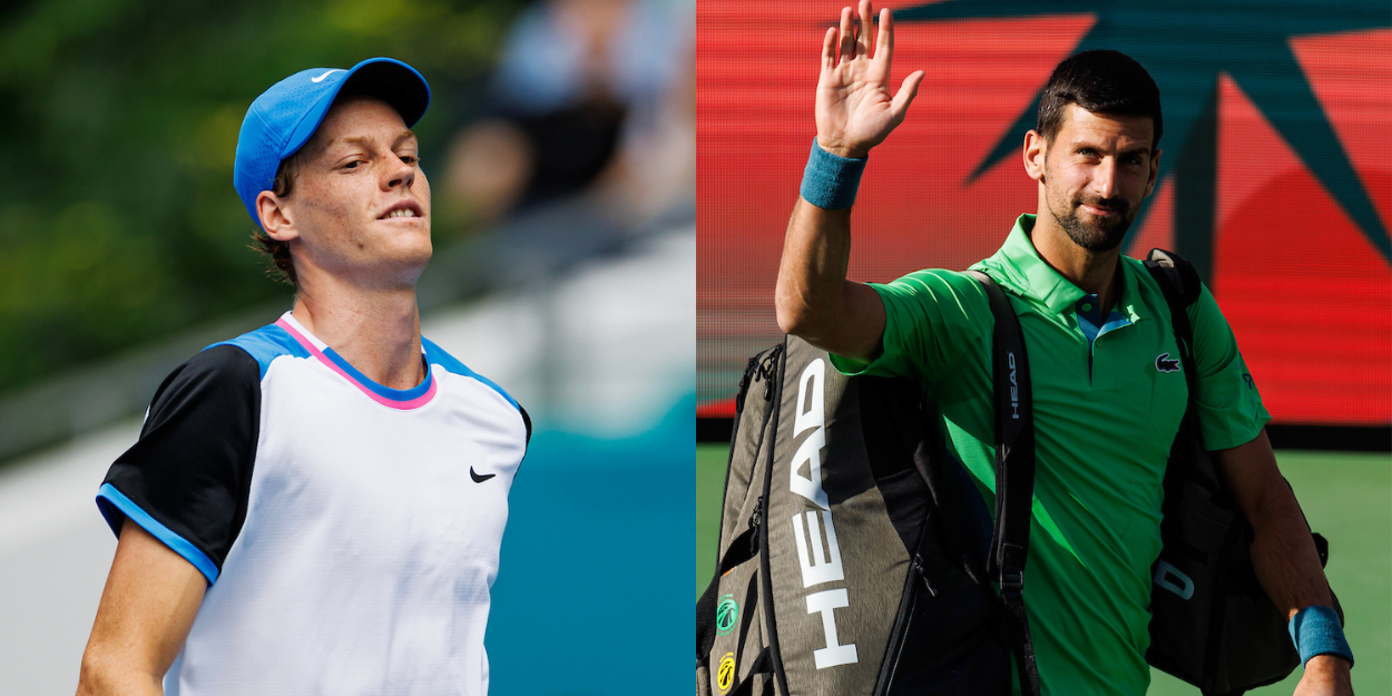 Jannik SInner - Miami Open 2024 and Novak Djokovic - Indian Wells 2024