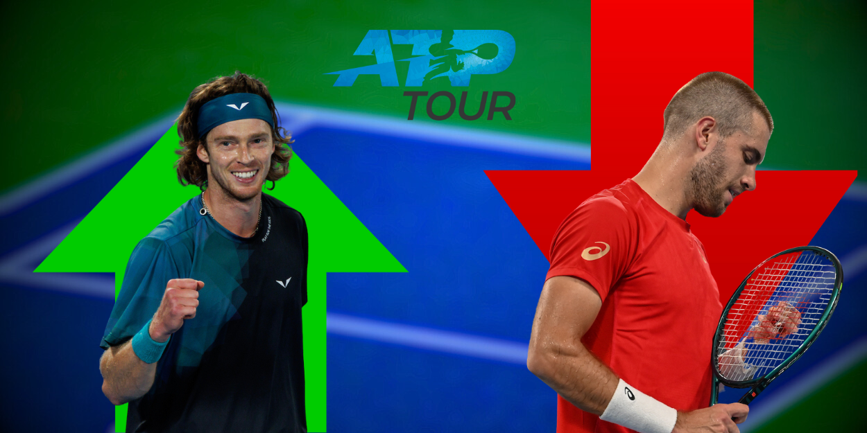 ATP Rankings (06/05/24): Andrey Rublev - Australian Open 2024 and Borna Coric - United Cup 2024