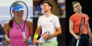 Emma Raducanu - Indian Wells 2024, Dominic Thiem - Australian Open 2024, Simona Halep - Melbourne 2022
