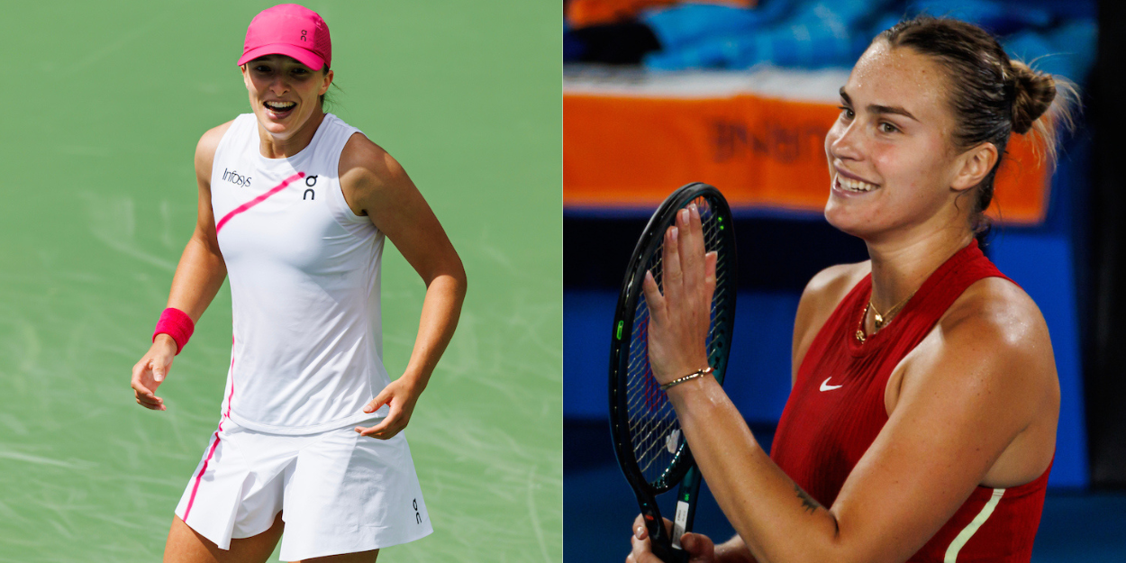 Iga Swiatek - Indian Wells 2024, Aryna Sabalenka - Australian Open 2024