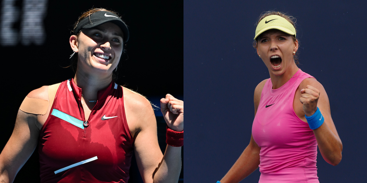 Paula Badosa - Australian Open 2022, Katie Boulter - Miami Open 2024