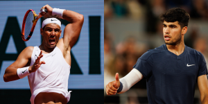 Rafael Nadal and Carlos Alcaraz - Roland Garros 2024