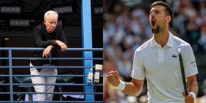 John McEnroe - Indian Wells 2021 and Novak Djokovic - Wimbledon 2024