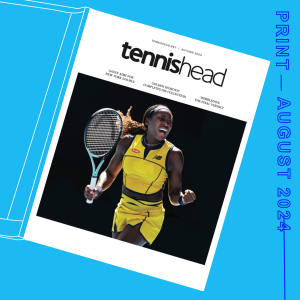 Tennishead magazine August 2024 cover