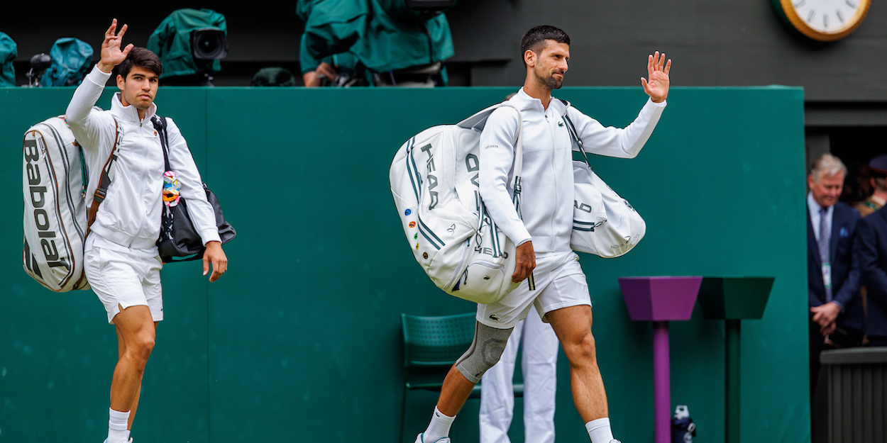 Carlos Alcaraz and Novak Djokovic - Wimbledon 2024